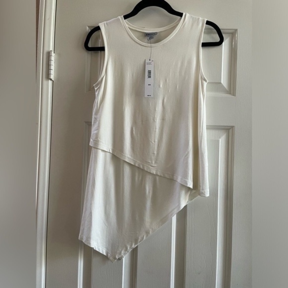 DKNY Cream Sleeveless Top